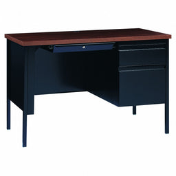 Office Desk 29 1/2 in H Black/Walnut