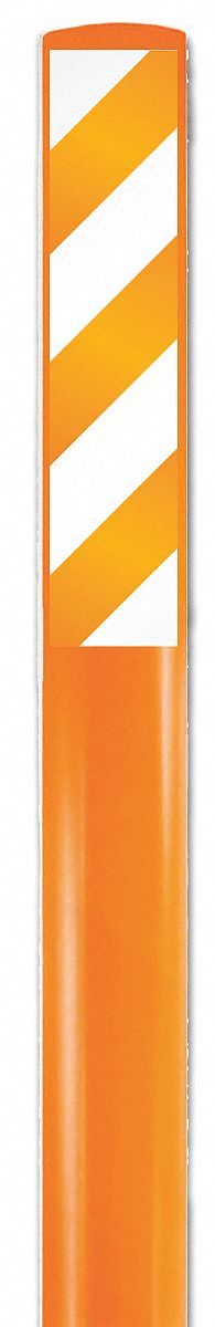 Flexible Marker Stake Fbrgls Org/Wht/Org