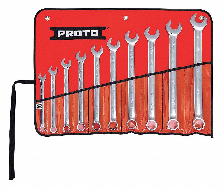 Combo Wrench St Steel Polish Stnrd Ofst