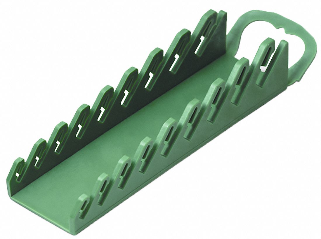 WrenchRack Green 7 11/16in-L Slide-On