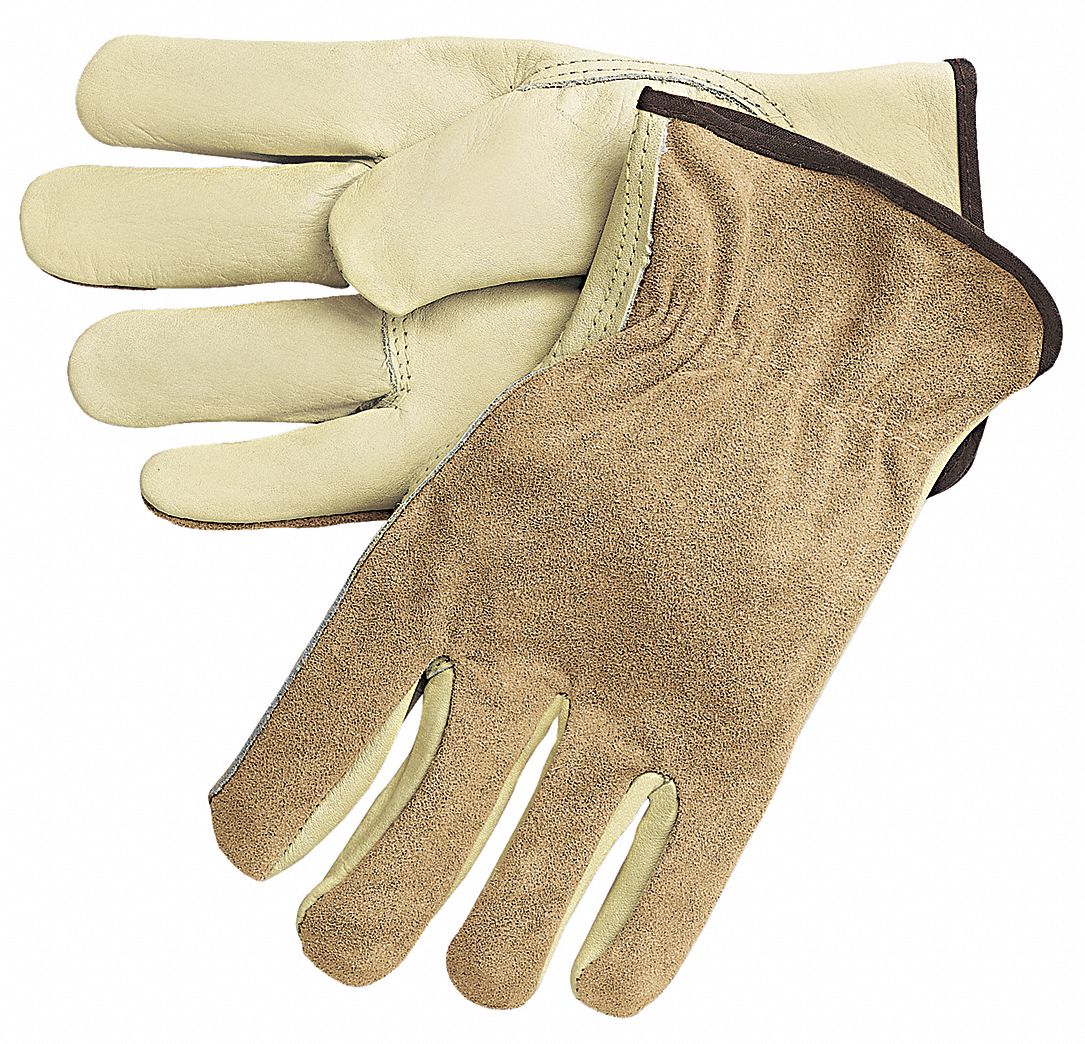 H4152 Leather Gloves Cream S PR