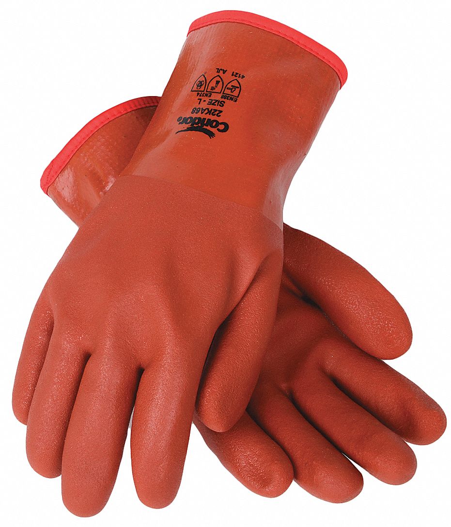 Chem Resist Glv PVC 12 In XL Red Brwn PR