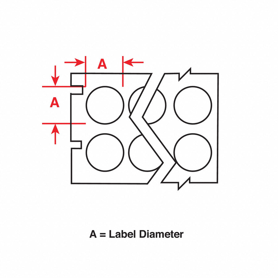 Therm Transfer Label Nylon Cloth 0.5x0.5