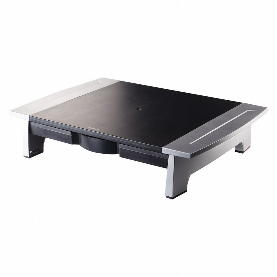 Monitor Stand 6 1/2 in H Black Silver
