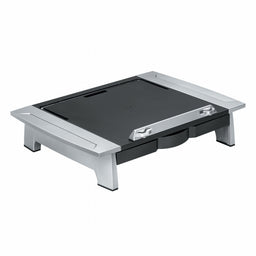 Monitor Stand 6 1/2 in H Black Silver