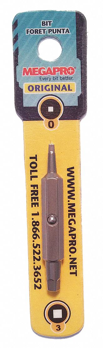 DblEndedDriverBit 0.25 Square L 2.25