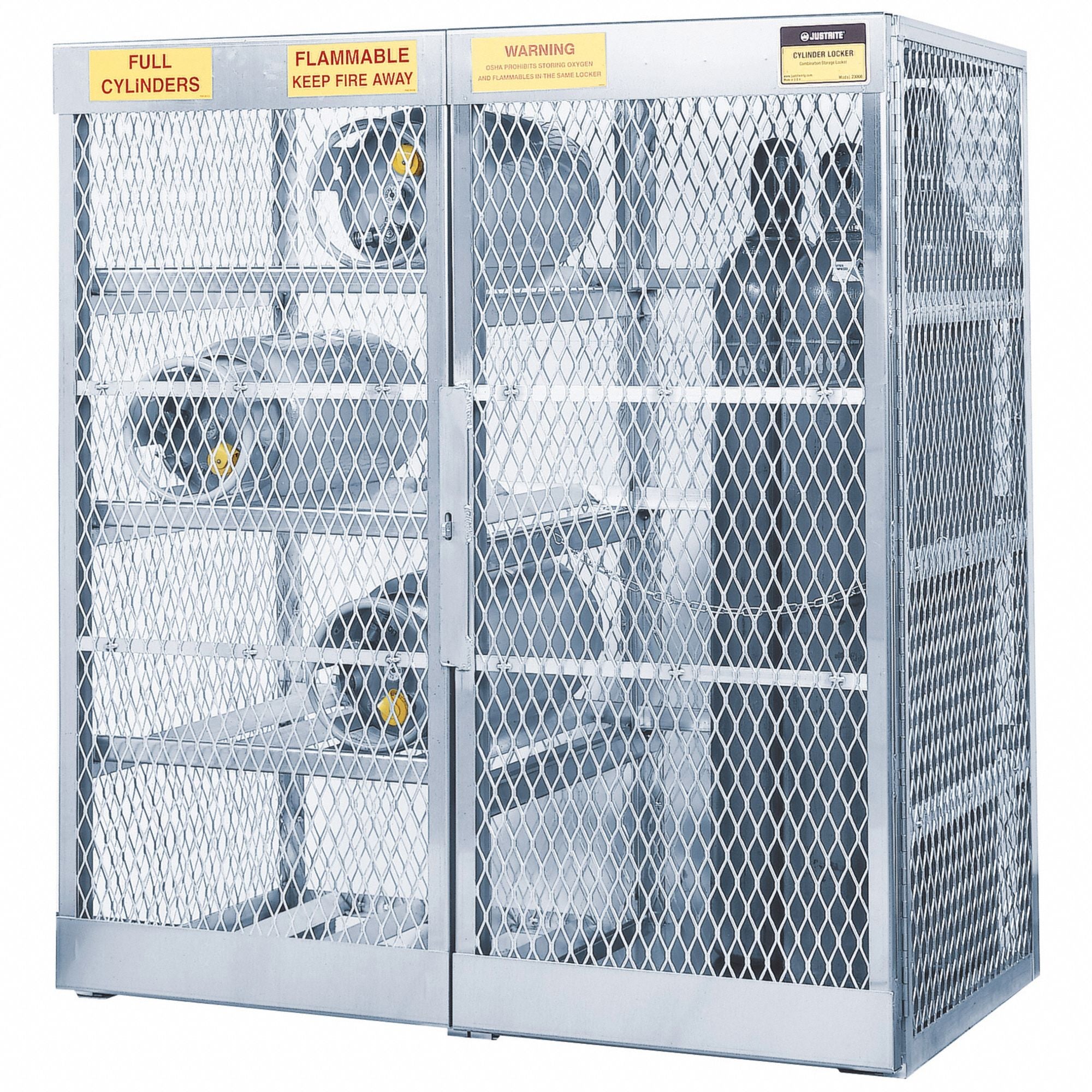 Gas Cylinder Cabinet 60x32 Alum