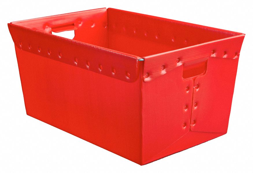Nesting Ctr Red Solid CorrugatedHDPE PK3