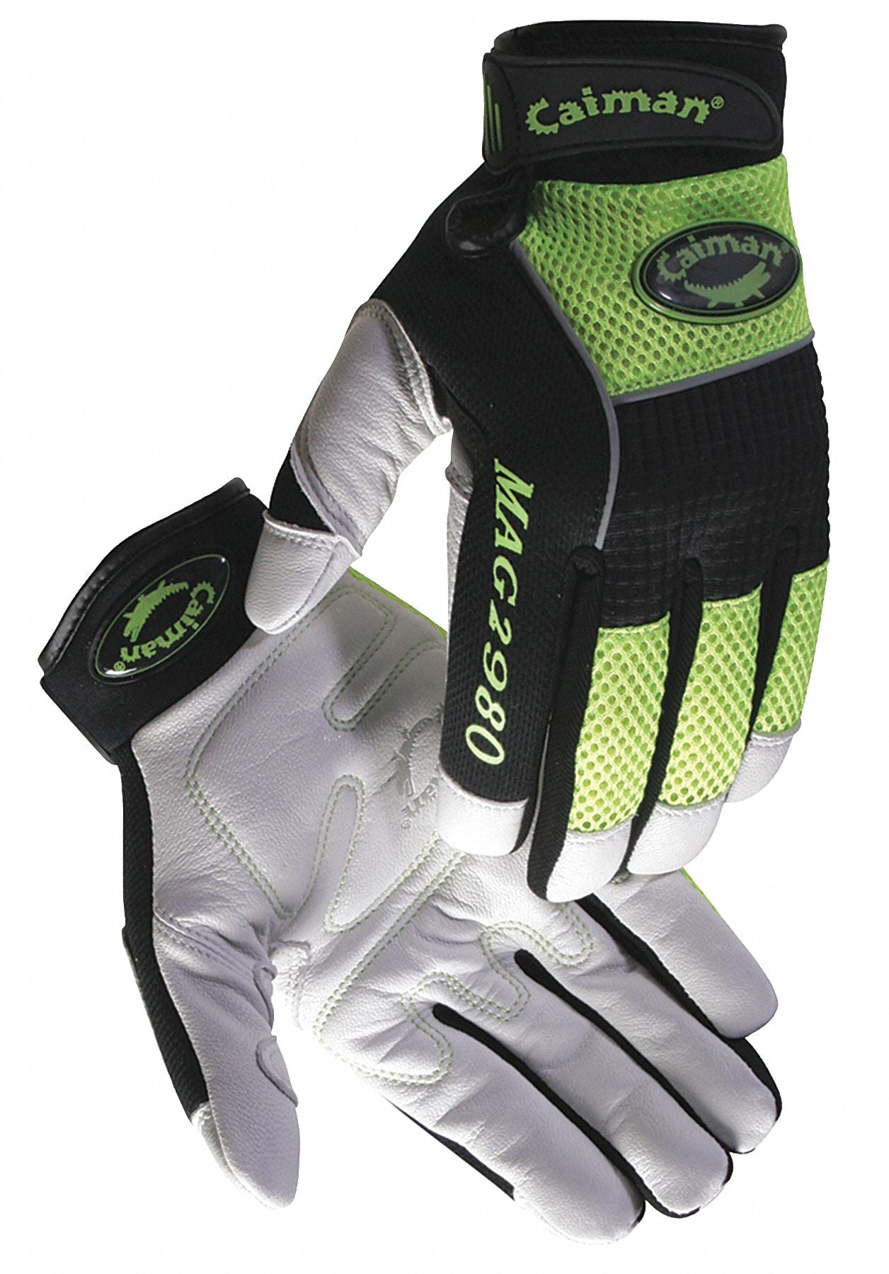 Mechanics Gloves White/Hi-Vis Lime S PR