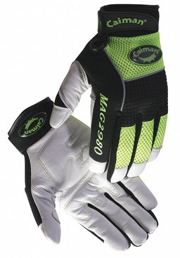 Mechanics Gloves White/Hi-Vis Lime M PR