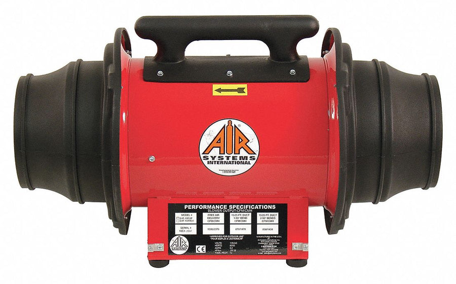 Confined Sp Fan Steel Red 10 or 8 In