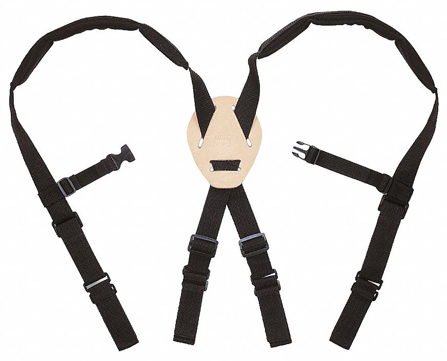 Suspenders Nylon Black 56in-52in 1PK