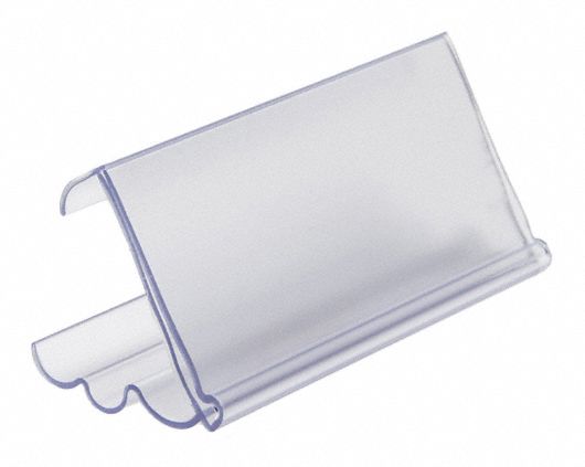 AngVuLblHldr Clear Smooth Slide-In PK25