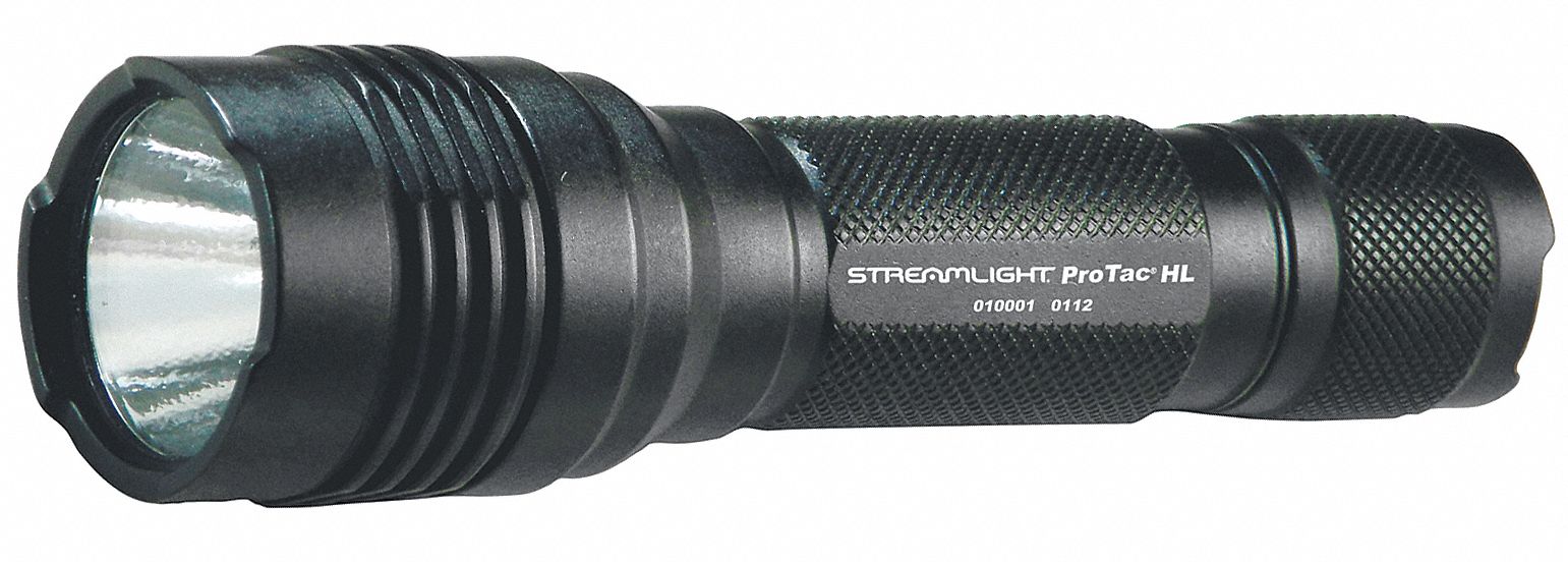 Handheld Flashlight Aluminum Black 750lm