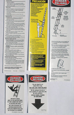 AL Ext. Ladder Safety and Instr. Labels