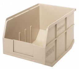 G7043 Shelf Bin Ivory Polypropylene 7 in