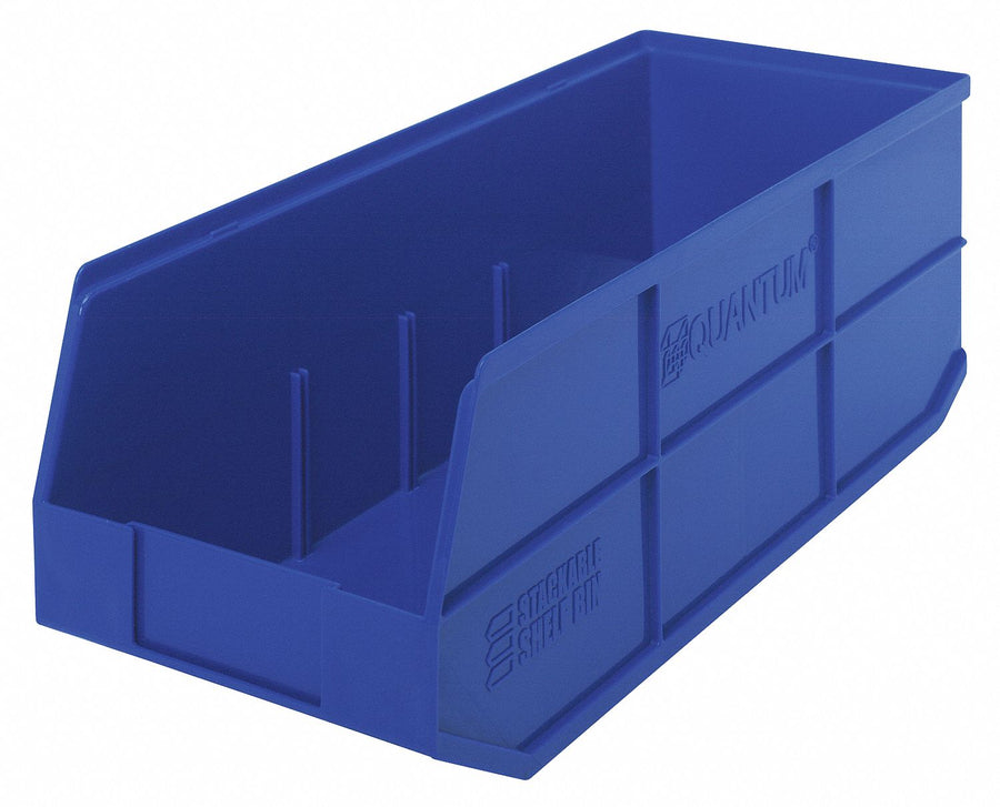 G7051 Shelf Bin Blue Polypropylene 7 in
