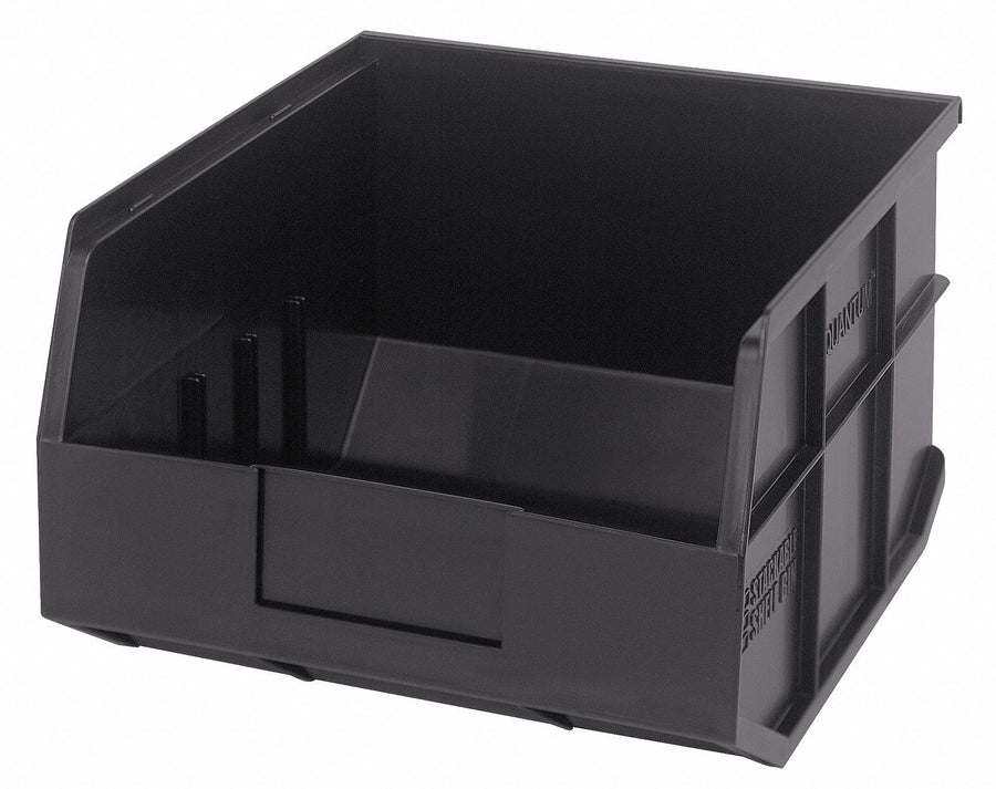 G7044 Shelf Bin Black Polypropylene 7 in