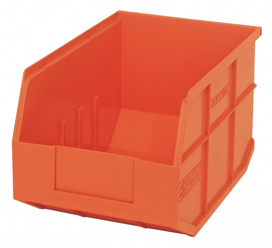 G7043 Shelf Bin Orange Polypropylene 7 in