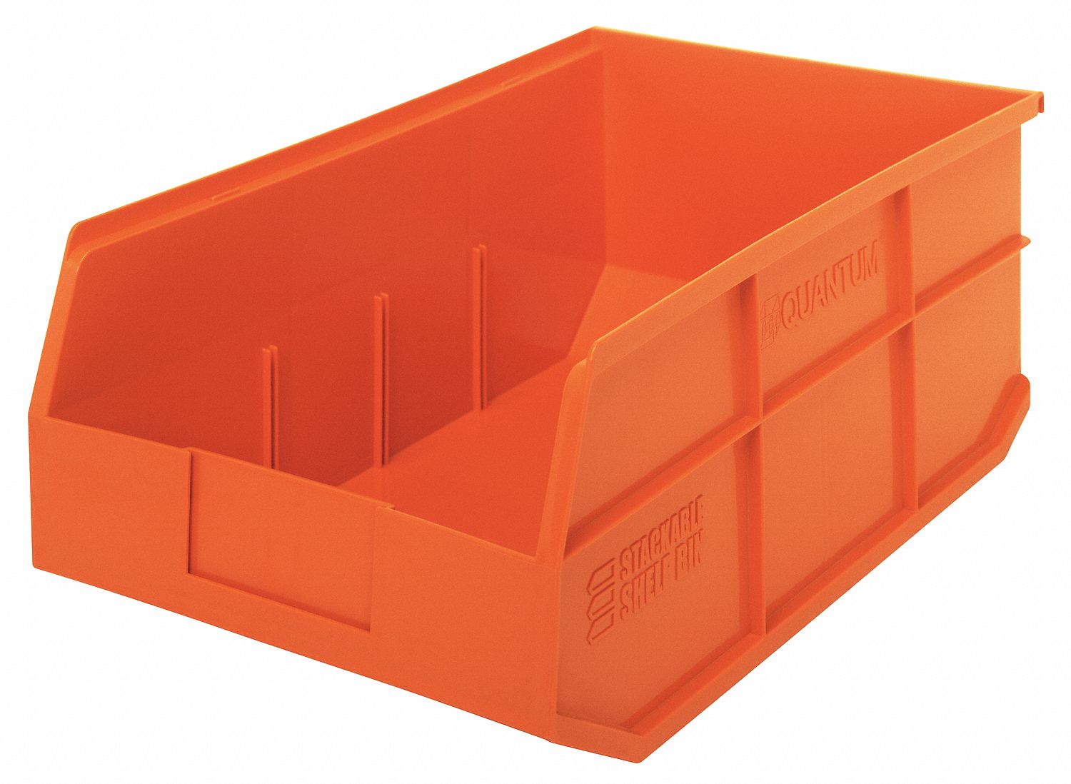 G7050 Shelf Bin Orange Polypropylene 7 in