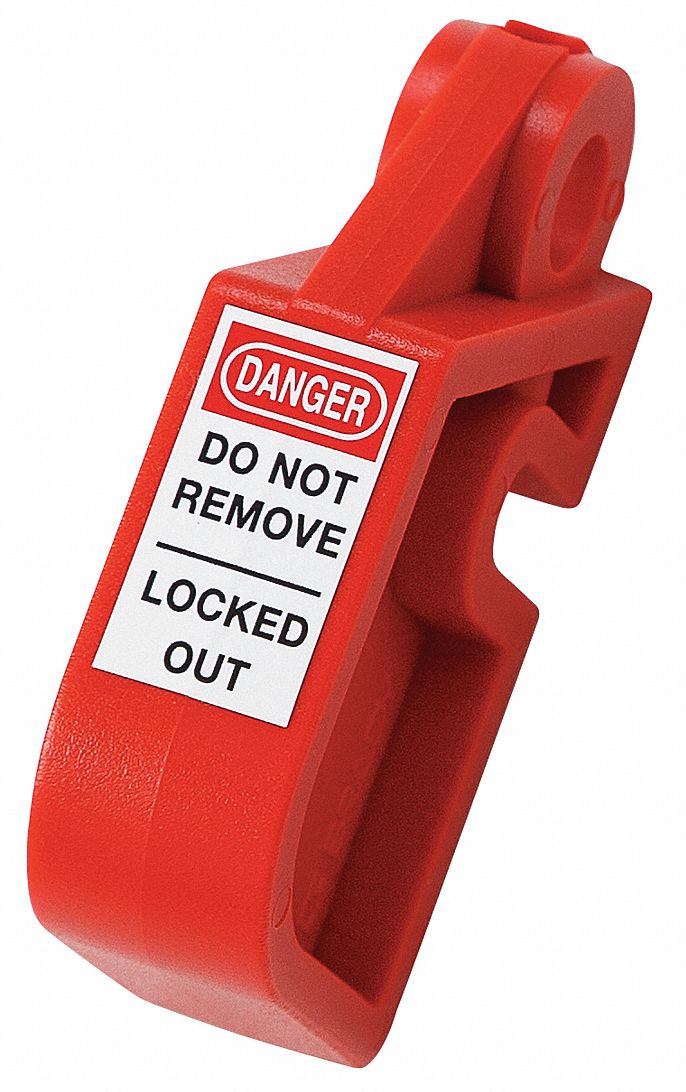 Circuit Breaker Lockout Red Clamp-On