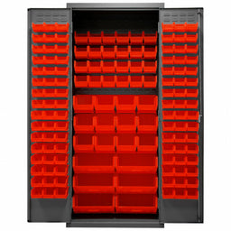 K4901 Bin Cabinet 84 x36 x24 Gray 138RedBns