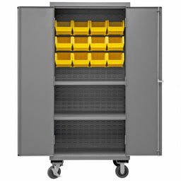 K4885 Bin Cabinet 81 x36 x24 Gray 12YlwBns