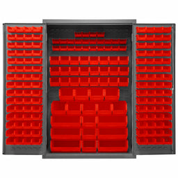 K4900 Bin Cabinet 72 x48 x24 Gray 186RedBns