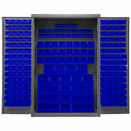 K4900 Bin Cabinet 72 x48 x24 Gray 186BlueBns