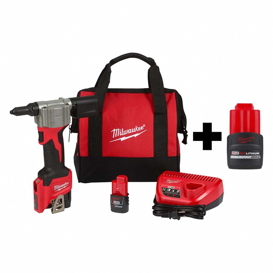M12 Rivet Tool Kit M12 CP2.5 Battery