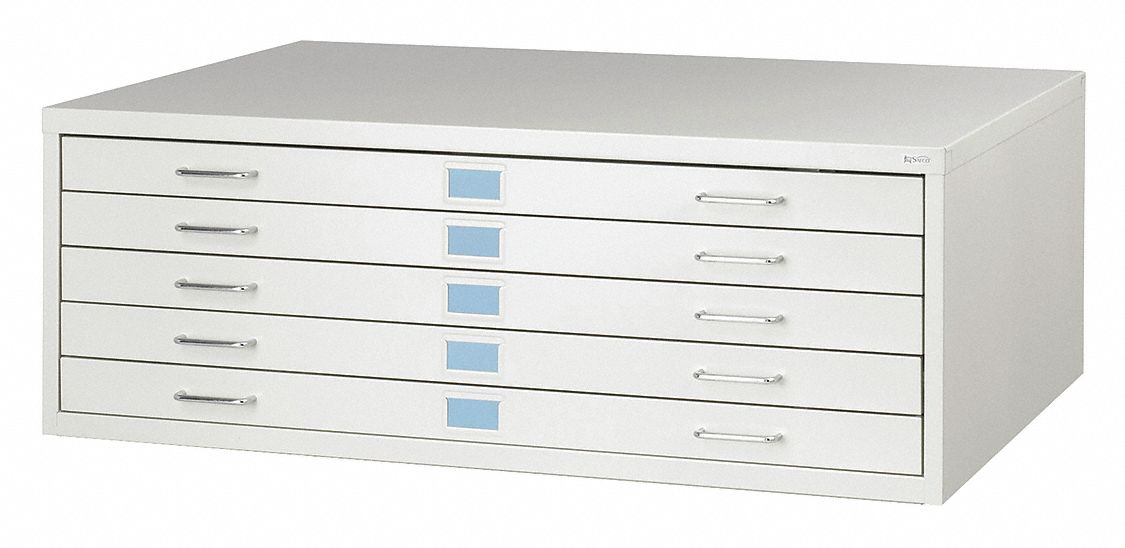 Flat File Cabinet 32x46 1/4 White