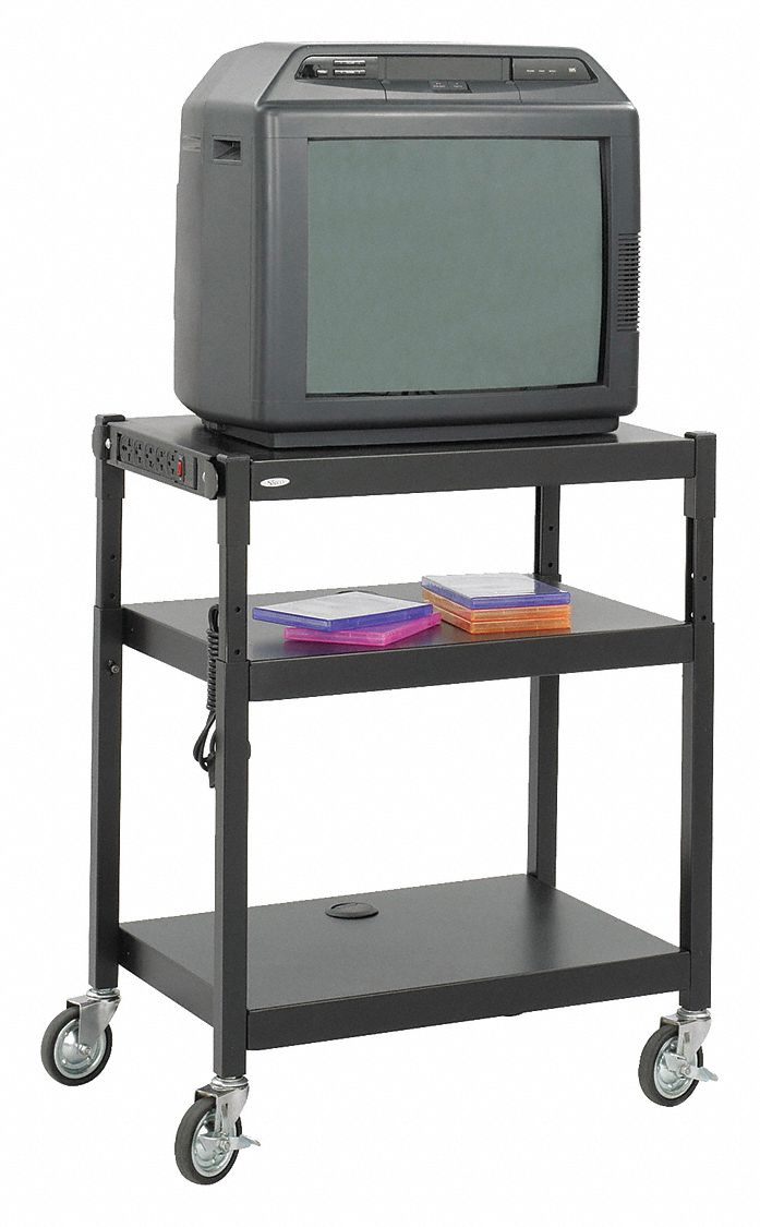 Media Cart 36 1/2 in H Black
