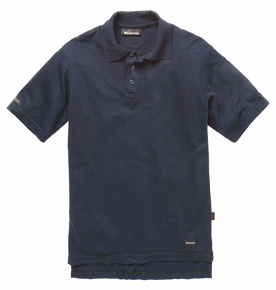 FR Short Sleeve Shirt Navy 3LT Button