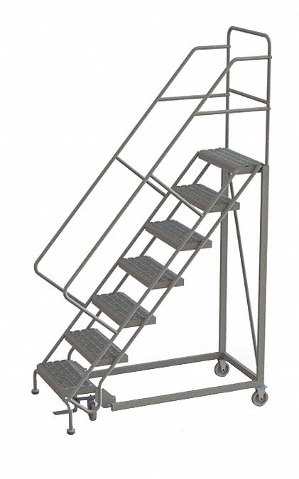 Rolling Ladder 7 Step Steel Perforated