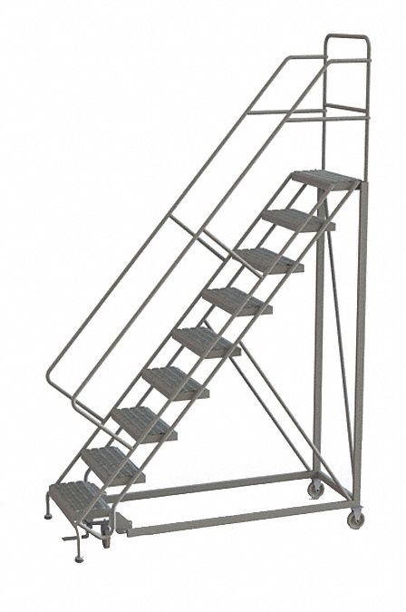 Rolling Ladder 9 Step Steel Perforated