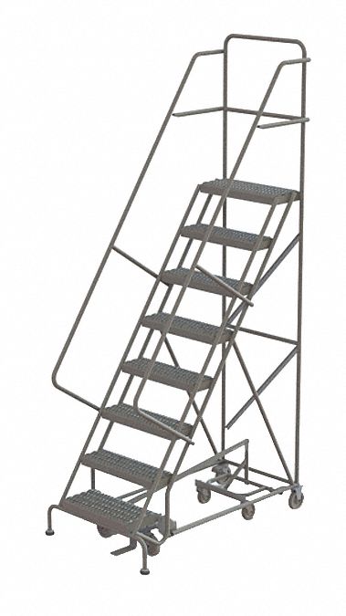 Rolling Ladder 8 Step Steel Perforated