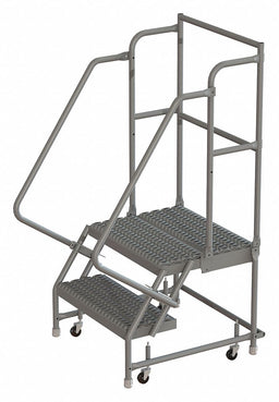 Rolling Ladder 2 Step Steel Serrated
