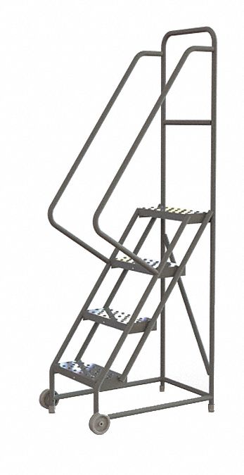 Tilt and Roll Ladder 4 Step Perforated