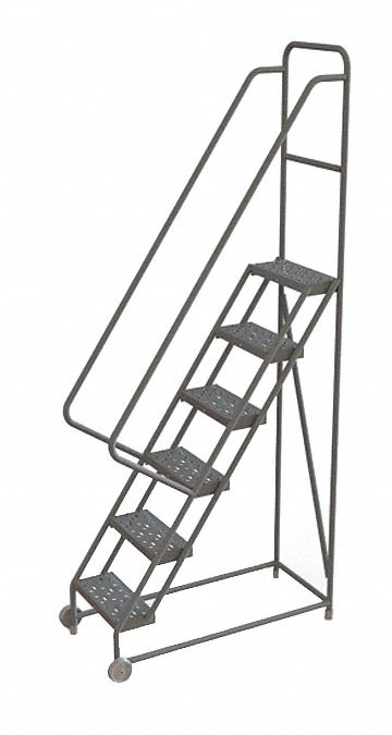 Tilt and Roll Ladder 6 Step Perforated