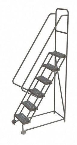 Tilt and Roll Ladder 6 Step Perforated