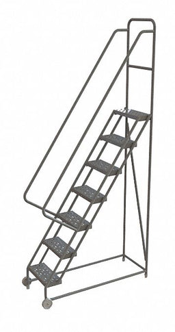 Tilt and Roll Ladder 7 Step Perforated