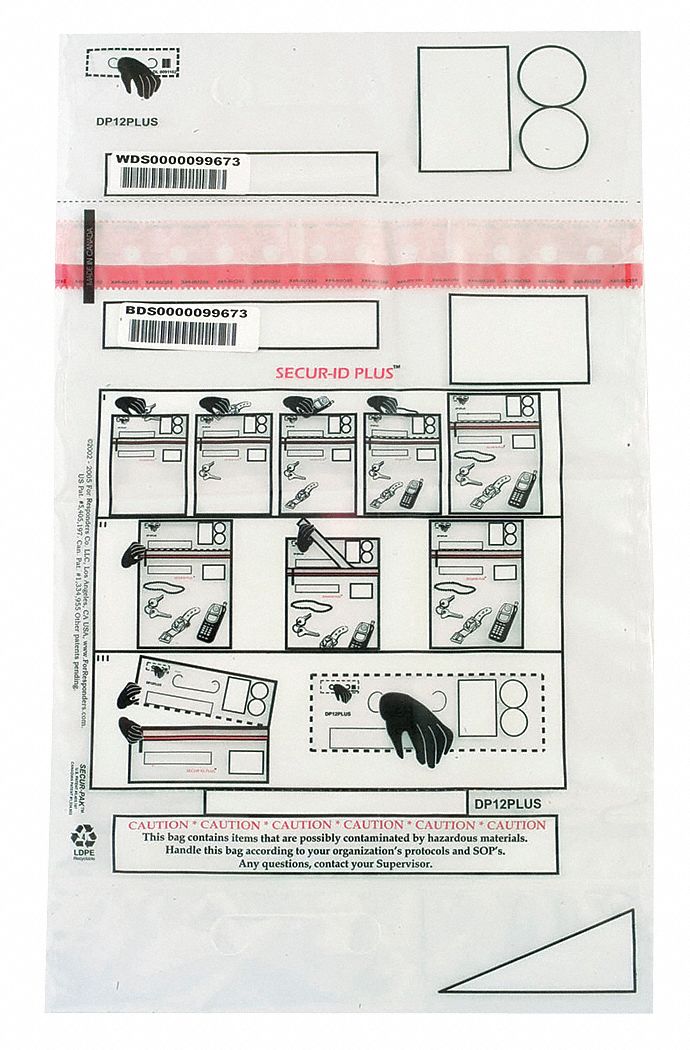 Decon Property Bag 12 x 16 In PK250