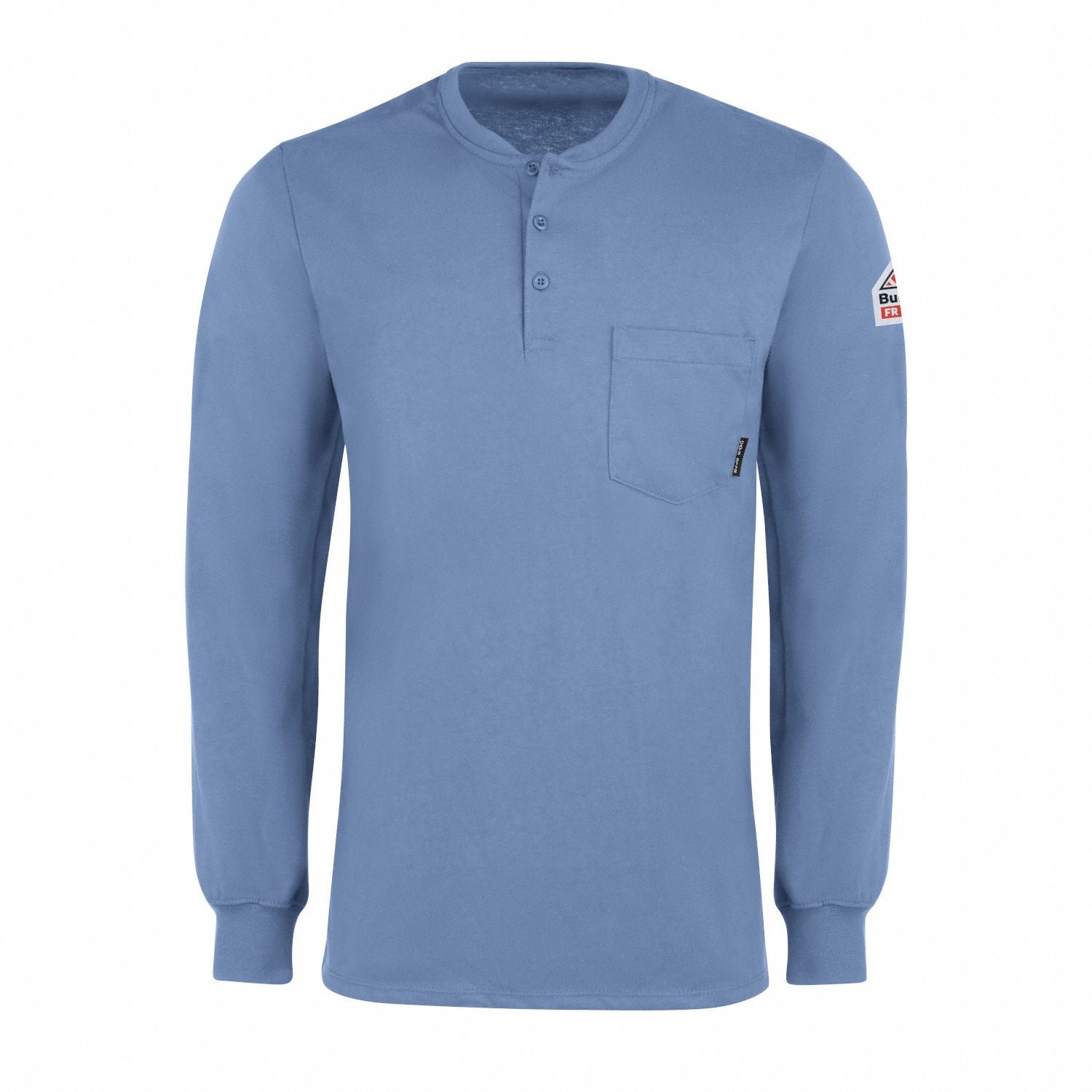 Ls Fr Interlock Henley Lb 6.25 Oz