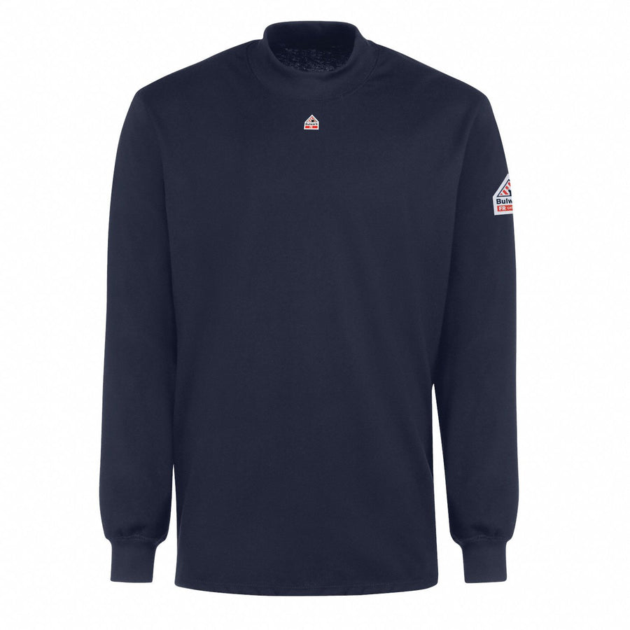 D9247 FR Lng Slv Mck Turtleneck Shirt Nvy 2XLT