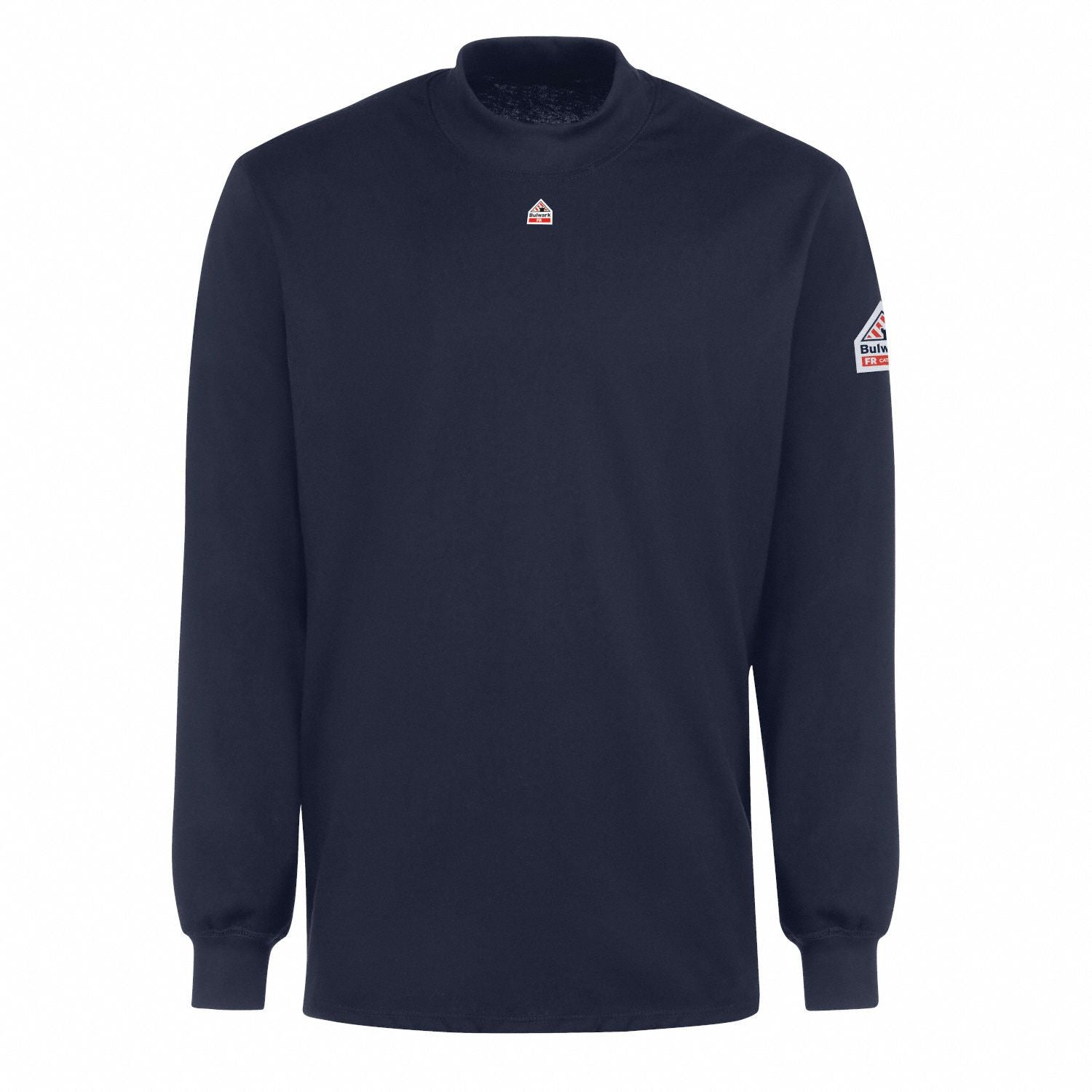 D9247 FR Lng Slv Mock Turtleneck Shirt Nvy L