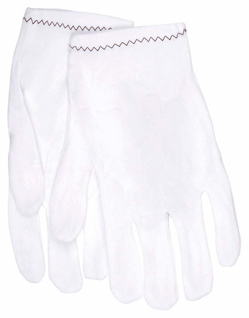 Knit Gloves L White PK12