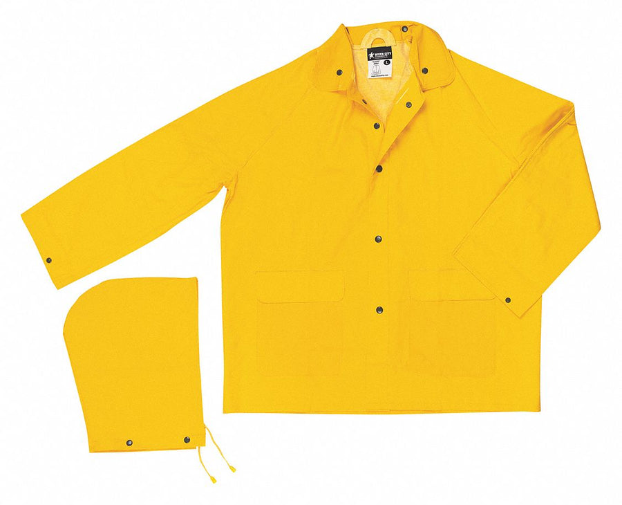 Classic 0.35mm Pvc Poly Jacket Yellow XL