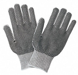 Regular Weight Cotton Black Poly L PK12