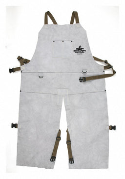 Leather Welding Bib Apron Split Leg 24X
