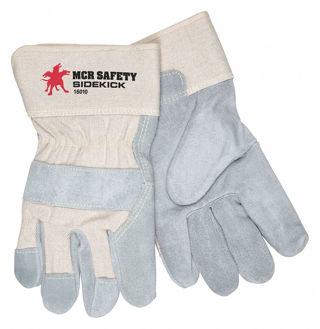Leather Gloves Gray M PK12